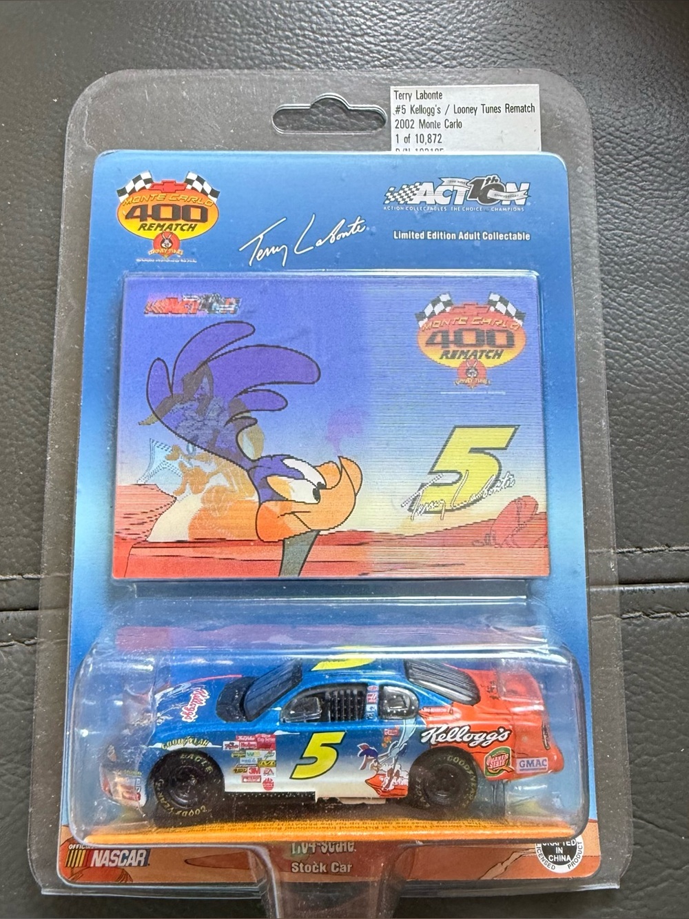 Kellogg's Road Runner #5 Blue Kids Toy Race Car